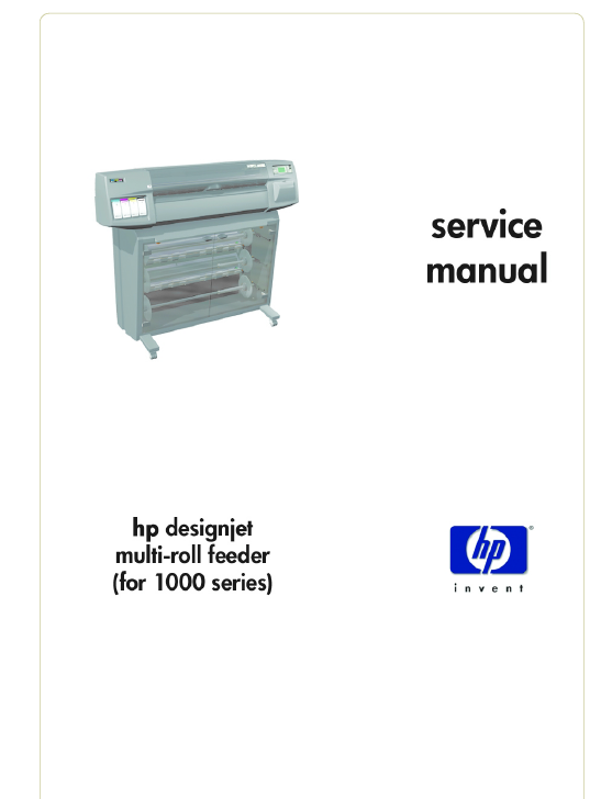HP Designjet 1000 Multi Roll Service Manual-2